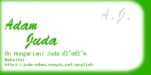 adam juda business card